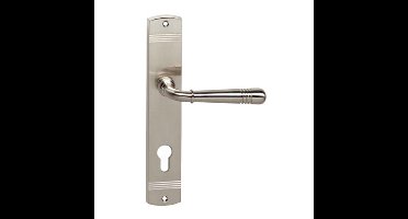 Intersteel Deurkruk Helena op langschild profielcilindergat 72mm - nikkel mat