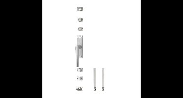 Intersteel krukespagnolet links hoek 90° incl. stangenset - RVS