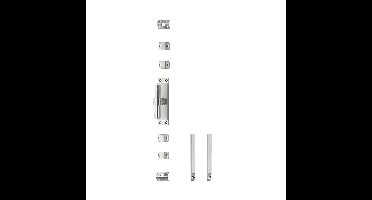 Intersteel krukespagnolet links T-recht incl. stangenset - RVS