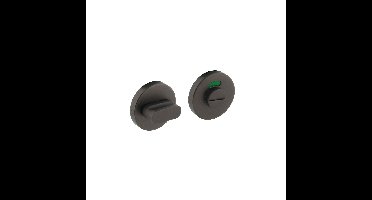 Intersteel Rozet met toilet-/badkamersluiting ø53x8mm - antraciet