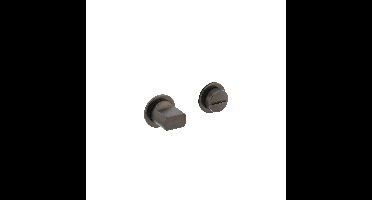 Intersteel Rozet met toilet-badkamersluiting zelfklevend minimalistisch 30x2,5mm - antraciet