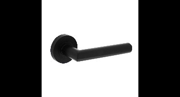 Intersteel Gatdeel rechts deurkruk Bastian op rozet - mat zwart