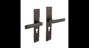 Intersteel Deurkruk Hera op schild profielcilinder 55mm - antraciet