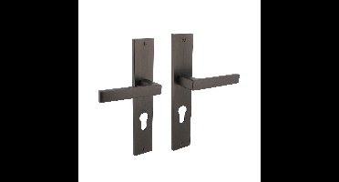 Intersteel Deurkruk Hera op schild profielcilinder 72mm - antraciet