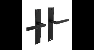 Intersteel Deurkruk Bastian op schild blind - mat zwart