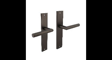 Intersteel Deurkruk Bastian op schild blind - antraciet