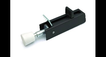 DX Deurvastzetter voetstift 122x30mm - zwart