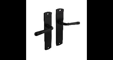 Intersteel Deurkruk Helena op blind langschild - mat zwart