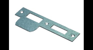 DX Sluitplaat RVS rechte hoeken tbv veiligheids insteekslot PC55