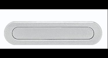 Intersteel Briefplaat ovaal met veer - RVS