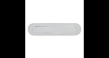 Intersteel Briefplaat ovaal met veer - chroom mat