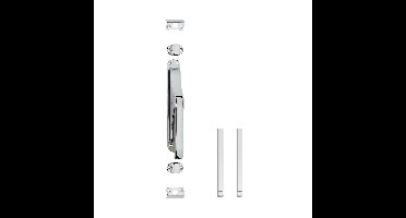 Intersteel set pomp-espagnolet incl. stangenset 2x125cm - chroom