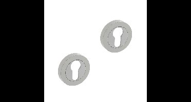 Intersteel cilinderrozetten verdekt 52x10mm - wit