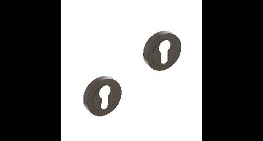 Intersteel cilinderrozetten verdekt 52x10mm - antraciet