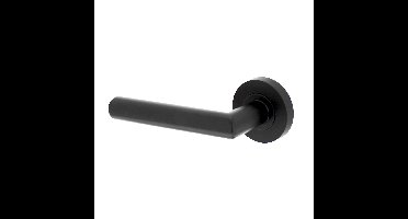 Intersteel Gatdeel links deurkruk Bastian op rozet - mat zwart