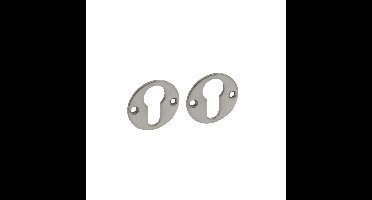 Intersteel rozetten met profielcilindergat verdekt 42x2mm - RVS