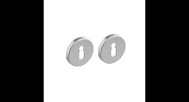 Intersteel rozetten met sleutelgat ø50x7mm - aluminium