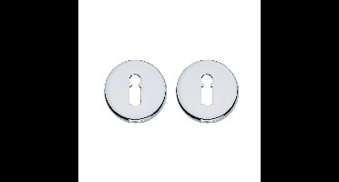 Intersteel rozetten met sleutelgat verdekt 49x7mm - chroom