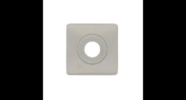 Intersteel Rozet vierkant 2-weg veerconstructie met 7mm nokken 50x50x8mm staal - RVS