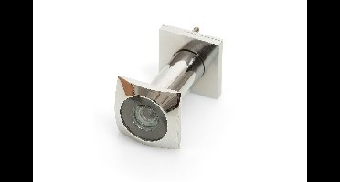 DX Deurspion vierkant 200° zichtveld - chroom