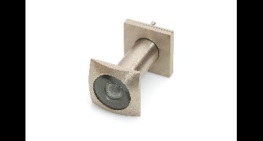 DX Deurspion vierkant 200° zichtveld - RVS