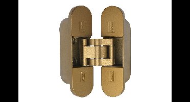 DX Onzichtbaar scharnier 3D verstelbaar 111x29 mm - brons