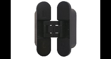 DX Onzichtbaar scharnier 3D verstelbaar 111x29 mm - mat zwart