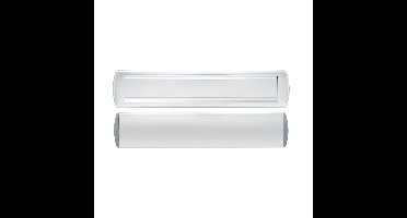 AXA AXA Curve Plus briefplaat met tochtklep en schacht deurdikte tot 102mm. - aluminium naturel