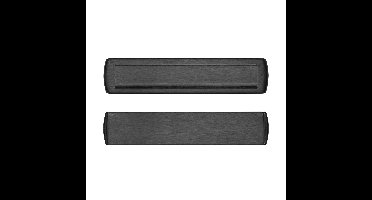 AXA AXA Curve Plus briefplaat met tochtklep en schacht deurdikte tot 102mm. - aluminium/zwart geslepen