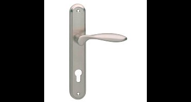 Intersteel Deurkruk George op langschild profielcilindergat 72mm - nikkel mat