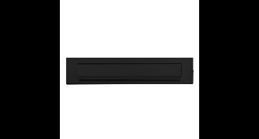 AXA AXA briefplaat recht - aluminium/zwart