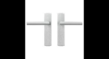 AXA AXA Curve klik deurkruk Milan op blind schild - aluminium