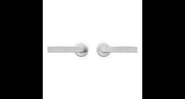 AXA AXA Curve klik deurkruk Blok op rozet - aluminium