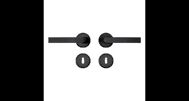 AXA AXA Curve klik deurkruk Blok op rozet met sleutelrozetten - aluminium/zwart