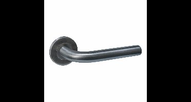 Intersteel deurkruk Q 02 op rozet verdekt ø52x6mm - PVD antraciet