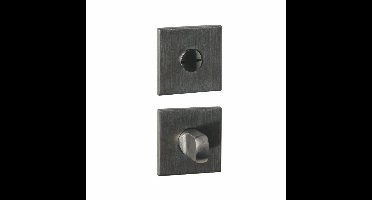 Intersteel WC-sluiting vierkant verdekt 53x53x6mm - met stift 6-8mm - PVD antraciet