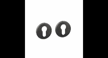 Intersteel cilinderrozetten verdekt ø52x6mm - PVD antraciet
