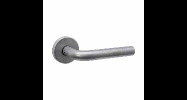 Intersteel deurkruk Luzern op rozet verdekt ø53x10mm - PVD RVS getrommeld