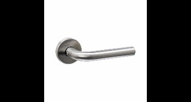 Intersteel deurkruk Luzern met rozet massief verdekt ø53x10mm met nokken - RVS