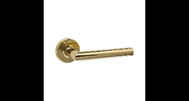 Intersteel deurkruk Jura op rozet verdekt ø53x10mm - PVD messingkleur