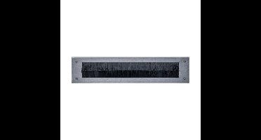 Intersteel Tochtwering rechthoek 340x76mm - PVD RVS getrommeld