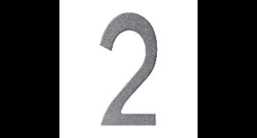 Intersteel huisnummer 150mm - PVD RVS getrommeld