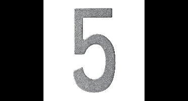 Intersteel huisnummer 150mm - PVD RVS getrommeld