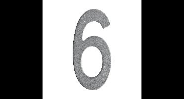 Intersteel huisnummer 150mm - PVD RVS getrommeld