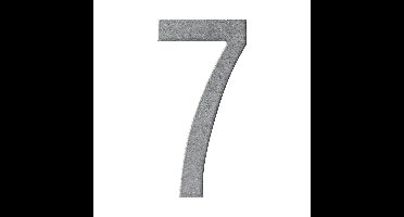 Intersteel huisnummer 150mm - PVD RVS getrommeld