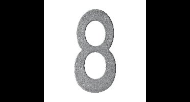 Intersteel huisnummer 150mm - PVD RVS getrommeld