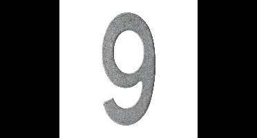 Intersteel huisnummer 150mm - PVD RVS getrommeld