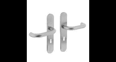 Intersteel Deurkruk Rond op schild sleutelgat 56mm - RVS