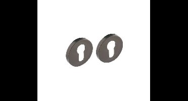 Intersteel Rozet met profielcilindergat ø53x8mm - antraciet