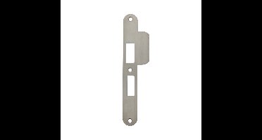 Intersteel sluitplaat voor veiligheidsslot SKG** profielcilindergat 55 mm DIN links RVS